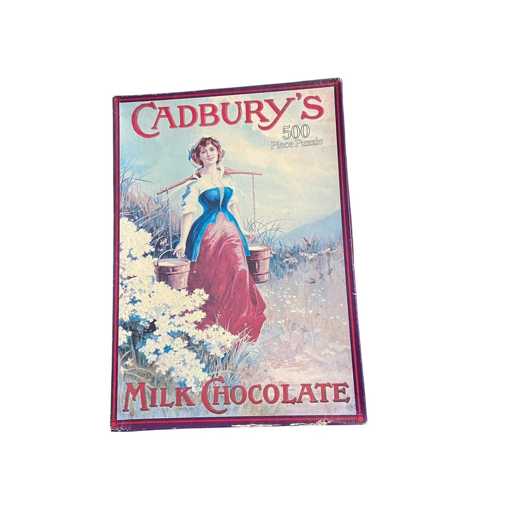 Vintage 1996 Cadbury's Milk Chocolate The Milk Maid Gibsons 500 Piece Puzzle